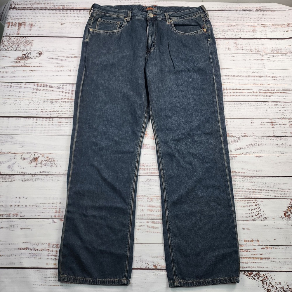 Tommy Bahama Denim Standard Fit Jeans Mens 40/30 Blue Cotton Dark wash